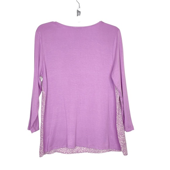 Stitch Fix l Papermoon Reece Three Quarter Sleeve Mixed Material Top, Medium - Picture 5 of 9